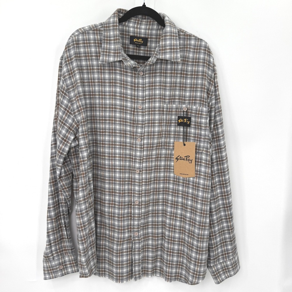 Stan Ray NWT Flannel Shirt Men XXL Plaid‎ Workwear Streetwear Utility Heritage